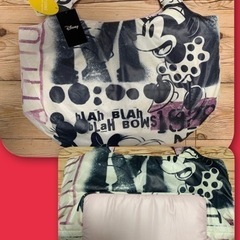❤️断捨離早い者勝ち☆新品☆ディズニーミニーちゃん中綿トートバッグ　マザーバッグにも^_^の画像