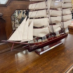 ★422 【大幅値下げ】 船 帆船 模型 お洒落 【リサイクルマ...