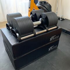 【値段交渉OK】ホームジムセット（POWERTECパワーラック、FitEliteオリンピックバーベルセット、FLEXBELLダンベルなど他多数）の画像