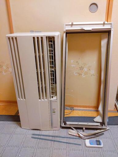 値下げ！これで買い手希望なければ廃棄予定です。2020年製！ キレイ！急募！引取お願いします！早いもの勝ち！CORONA コロナ ウインドエアコン 窓用エアコン 冷房専用 CW-1620 □ハイエース 車中泊に是非！