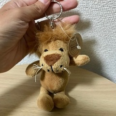 【新品・タグ付き】らいおん ぬいぐるみ キーホルダー 小さなどうぶつえんの画像