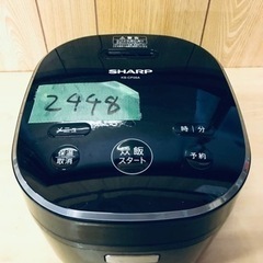 ✨2018年製✨2448番 SHARP✨ジャー炊飯器✨KS-CF05A-B‼️