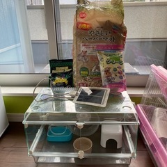 ハムスター　飼育セットまとめ売り　ハーモニー450 GEX グラスハーモニー450プラス ゴールデンハムスター飼育セット