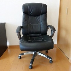 パソコンデスク ワークデスク オフィスチェア付き 2点セットの画像