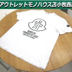 MONCLER モンクレール Tシャツ ホワイト ラバーロゴマー...