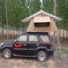 ★新品未使用★車用　ルーフテント　アウトドア　ワンタッチ　ハシゴ付の画像