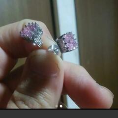 j←←←m2-2【極上の逸品】◆ PINKダイヤモンドピアス 1.8ct 【プラチナ仕上】ギフト 記念の画像