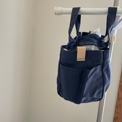ネイビー✖️ボーダー鞄の画像
