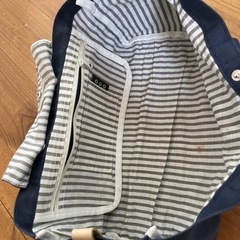 ネイビー✖️ボーダー鞄の画像