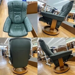 EKORNES エコーネス ストレスレスチェア＆オットマン 本革