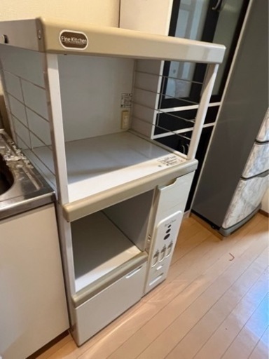 レンジ台 米びつ付き