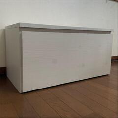 【完成品】ベルメゾン　キューブボックス　ワゴン　ホワイト　2