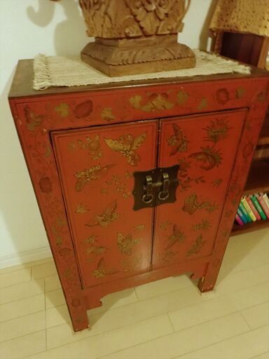 【良品】アジアン調キャビネット