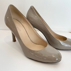 NINE WEST 23.5cm エナメルヒールパンプス