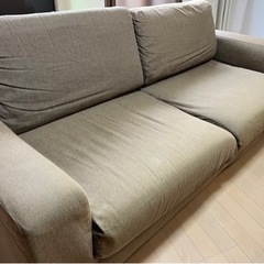 無印の3人掛けソファーの画像