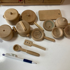 ミニキッチン　木製　キッチンセットの画像