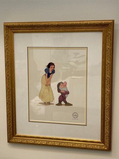 【レガストック江東店】ウォルト ディズニー 白雪姫と七人の小人たち 額入り セル画　フレーム付き