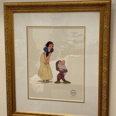 【レガストック江東店】ウォルト ディズニー 白雪姫と七人の小人たち 額入り セル画　フレーム付きの画像