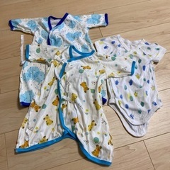 abc une face ベビー用肌着　三枚セット