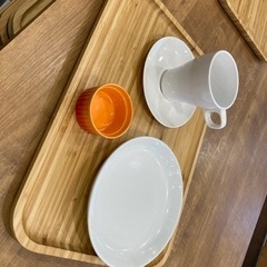 竹製 トレイ ウッドプレート(美品)