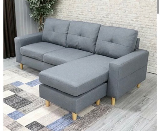 新品　アウトレット品　カウチソファ ３人掛けソファ