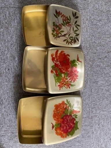 レトロ　重箱　弁当箱　昭和30年　3個セット　
