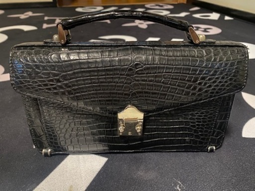 JRA クロコダイル　セカンドバック「美品」