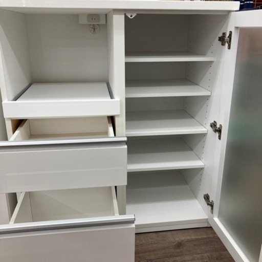 ★売約中　ニトリ キッチンカウンター キッチンボード 食器棚 コンパクト NITORI 幅90cm 
