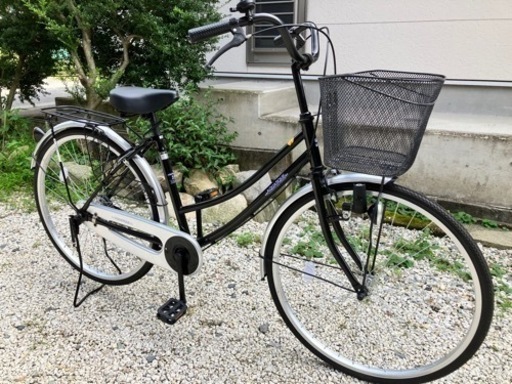 388、【美車】ママチャリ26インチ(ブラック/シルバー)