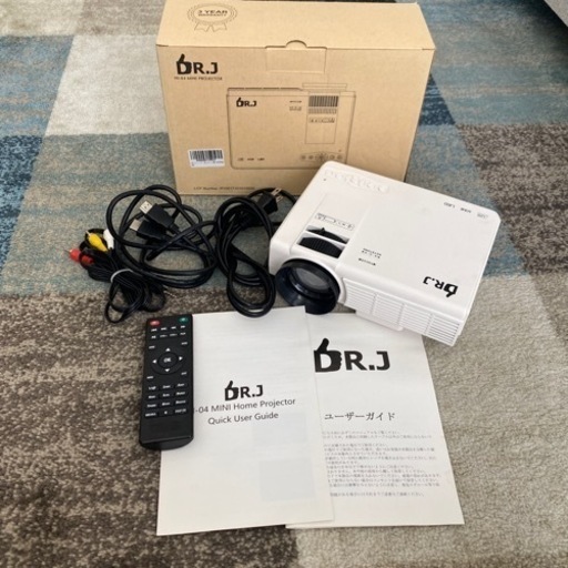 DR.J  HI-04 ミニプロジェクター　1800ルーメン