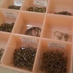 ビーズアクセサリー制作 金具 パーツの画像