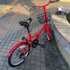 【引越処分】美品　折りたたみ自転車　6段変速　4000えんの画像