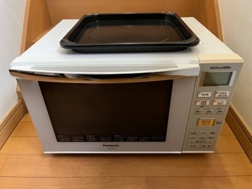 2013年製 Panasonic オーブンレンジ【NE-C235-W】フラット庫内 中皿付 INVERTER 1000W