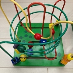 エドインター 森のあそび箱 数合わせ ビーズコースター (木琴+はめ込みパズル欠品)の画像