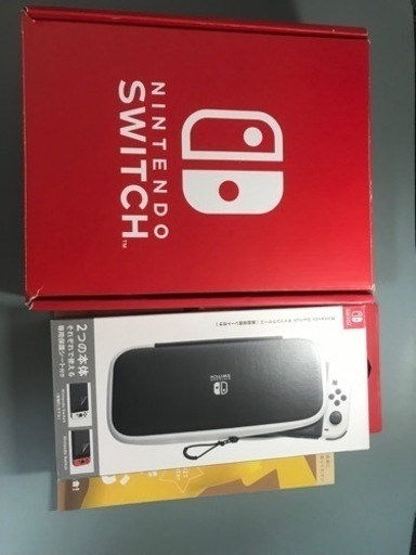 Nintendo Switch本体（有機ELモデル）、Joy-Con(L) グレー／(R)グレー、Joy-Conストラップ グレー(L) グレー／(R)グレー ＋ 大乱闘スマッシュブラザーズ SPECIAL(パッケージ版) ＋ Nintendo Switchキャリングケース