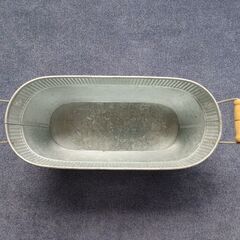 【新品】　ブリキ　ガーデニング　プランター　インテリア　小物入れ　の画像