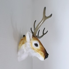 シカ 壁掛け　オブジェの画像