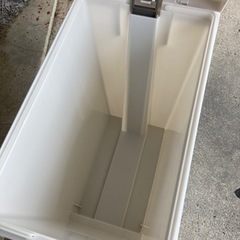 ■ゴミ箱/ホワイト/やや大きめ■クリーニング済み【管理番号83108】の画像