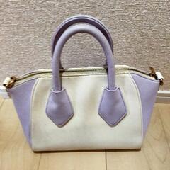 パープル　3wayバッグの画像