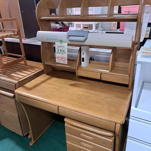 袖机付き学習机