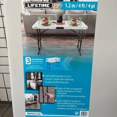 【新品】LIFETIME  キャンプ&折りたたみテーブルの画像