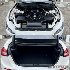 ☆美車☆マセラティ.ギブリS.検5年8月.記録簿.左ハンドル.赤革シート.21インチAW.可変バルブ.サンルーフ.フロントリアカーボンスポイラーの画像