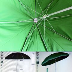 ビーチパラソルとスタンド2点セットの画像