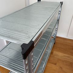 【METALSISTEM】メタルシステム スチールシェルフ 幅97.7x高さ65.3x奥行32.0(cm)の画像