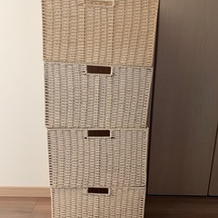 ニトリ 収納バスケット 4点の画像