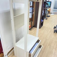 【レガストック川崎本店】木製 ハンガーラック スタイリッシュハンガーの画像