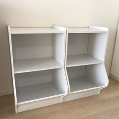 【交渉成立済み】絵本棚＋おもちゃ箱　2個セット