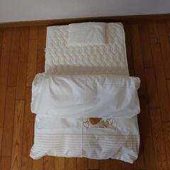 西川の洗える羽毛布団　ミニサイズです