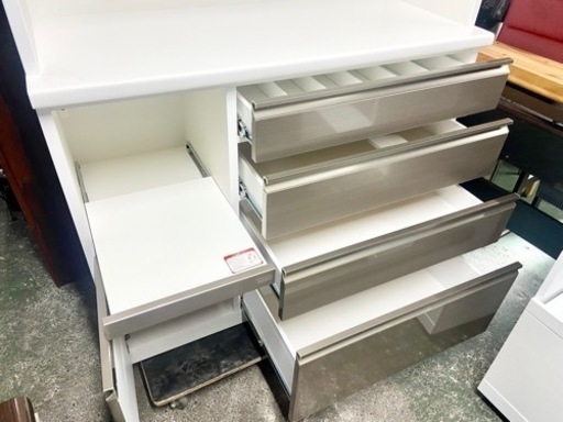 激安‼️美品 横幅118cm 松田家具 キッチンボード キッチン収納?