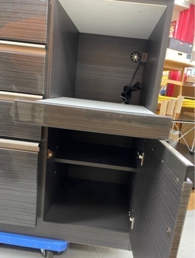 R085 高級近藤産業 キッチンボード、食器棚、幅100cm 美品